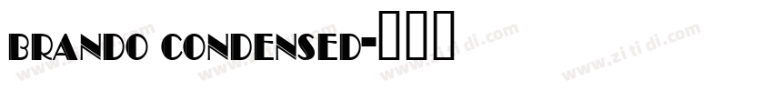 brando condensed字体转换
